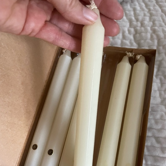 VTG SET OF 6 PARTYLITE 8" DINNER CANDLES UNSCENTED COLOR IVORY - Picture 3 of 6